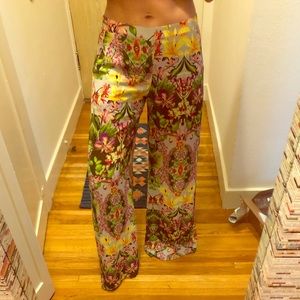 ASTR tropical wide leg palazzo pants